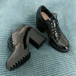 Zara Platform Loafers Oxfords